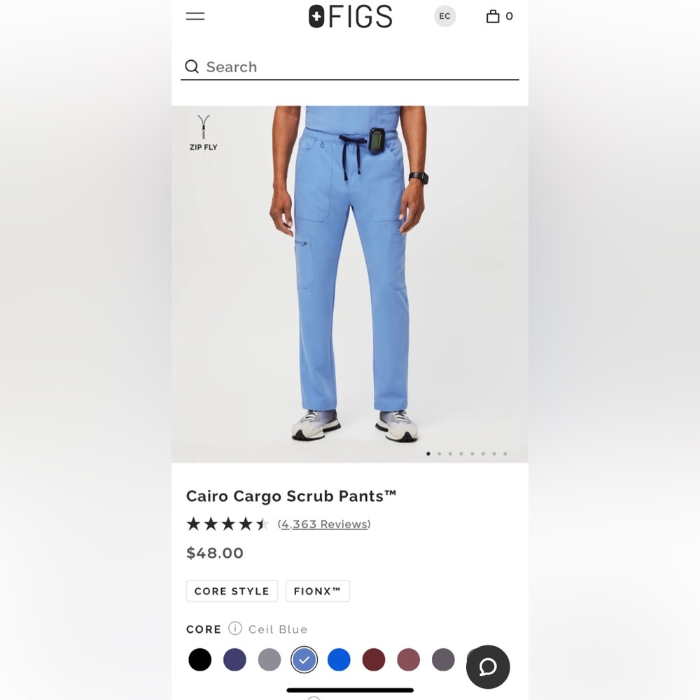 FIGS male scrub pants